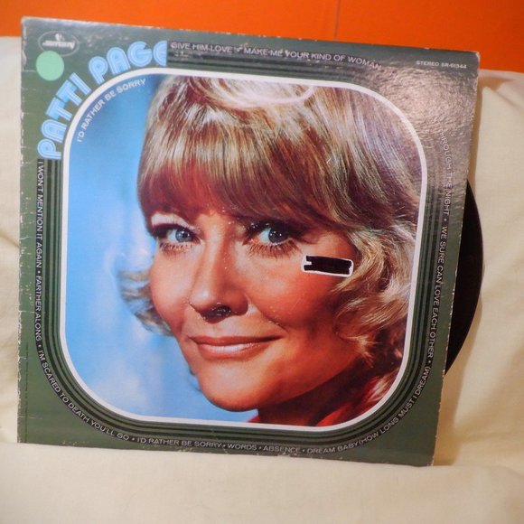 ~~~ PATTI PAGE ~~~ I'D Rather Be Sorry - Picture 1 of 2